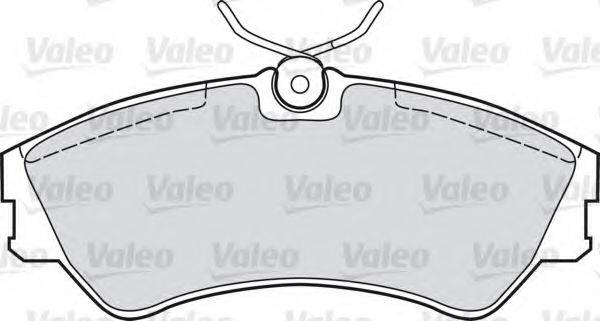 VALEO 598025 Комплект гальмівних колодок, дискове гальмо