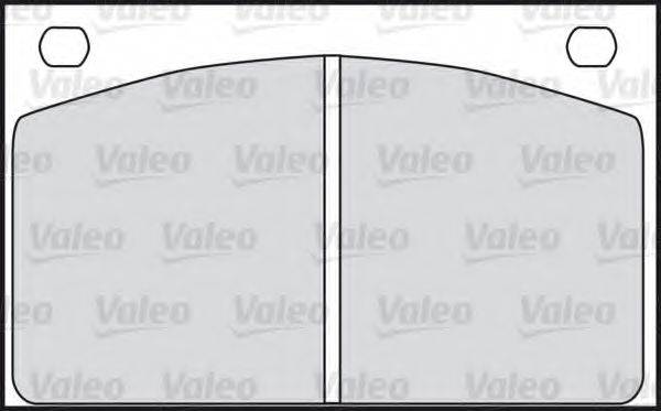 VALEO 20152 Комплект гальмівних колодок, дискове гальмо
