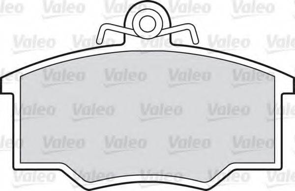 VALEO 598205 Комплект гальмівних колодок, дискове гальмо