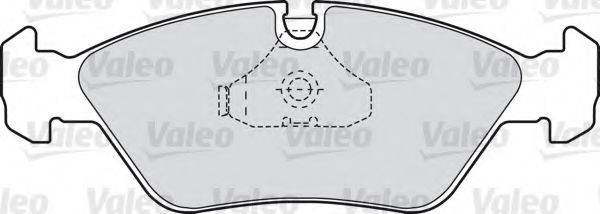 VALEO 20629 Комплект гальмівних колодок, дискове гальмо