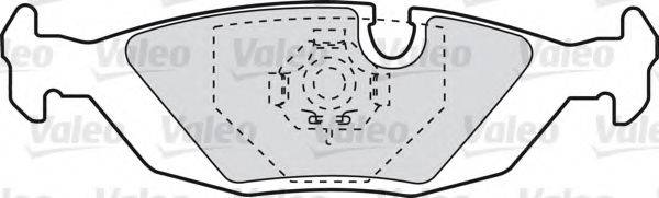 VALEO 598103 Комплект гальмівних колодок, дискове гальмо