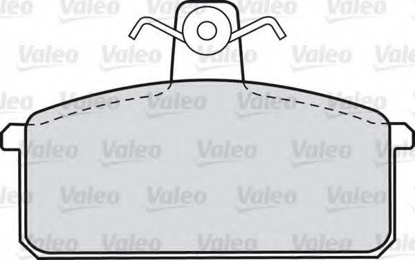 VALEO 20708 Комплект гальмівних колодок, дискове гальмо