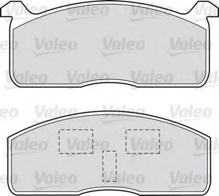 VALEO 598614 Комплект гальмівних колодок, дискове гальмо
