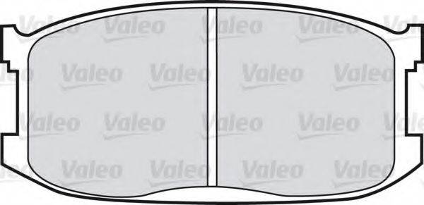 VALEO 598612 Комплект гальмівних колодок, дискове гальмо