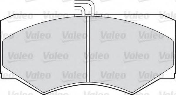 VALEO 598613 Комплект гальмівних колодок, дискове гальмо