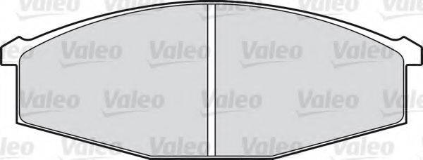 VALEO 20863 Комплект гальмівних колодок, дискове гальмо