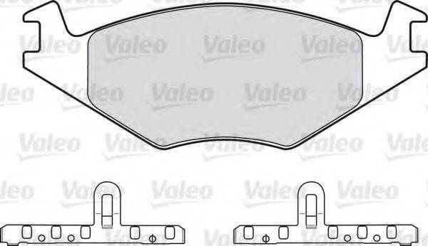 VALEO 20889 Комплект гальмівних колодок, дискове гальмо