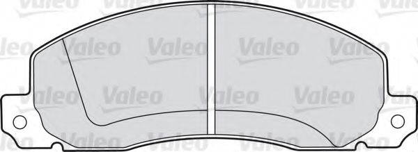 VALEO 598086 Комплект гальмівних колодок, дискове гальмо