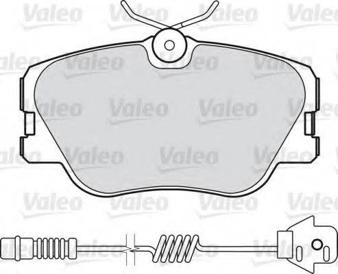 VALEO 21028 Комплект гальмівних колодок, дискове гальмо