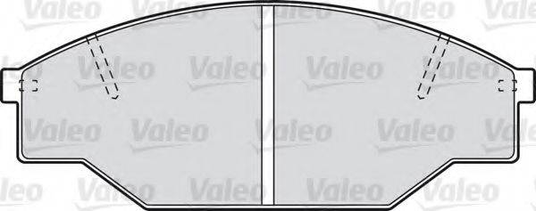 VALEO 598402 Комплект гальмівних колодок, дискове гальмо