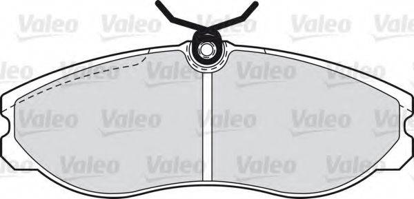 VALEO 598602 Комплект гальмівних колодок, дискове гальмо