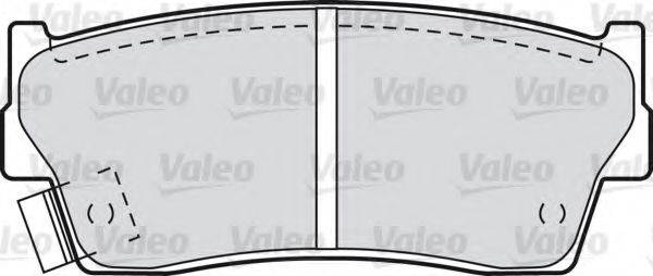 VALEO 598023 Комплект гальмівних колодок, дискове гальмо