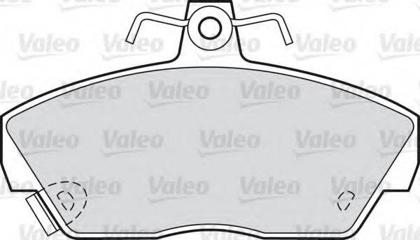 VALEO 598980 Комплект гальмівних колодок, дискове гальмо