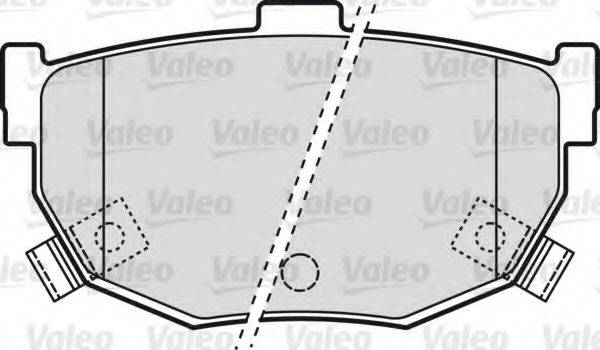 VALEO 598817 Комплект гальмівних колодок, дискове гальмо