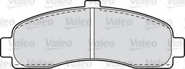 VALEO 598014 Комплект гальмівних колодок, дискове гальмо
