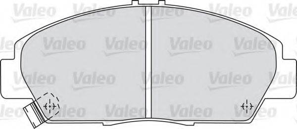 VALEO 598494 Комплект гальмівних колодок, дискове гальмо
