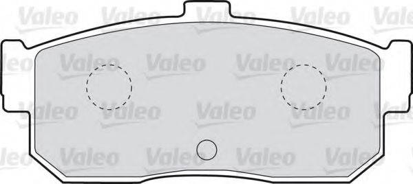 VALEO 598668 Комплект гальмівних колодок, дискове гальмо