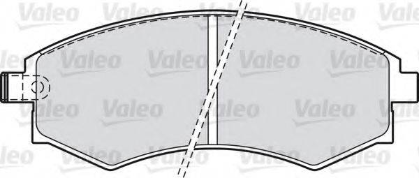 VALEO 598574 Комплект гальмівних колодок, дискове гальмо
