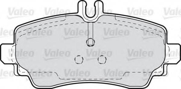 VALEO 598549 Комплект гальмівних колодок, дискове гальмо