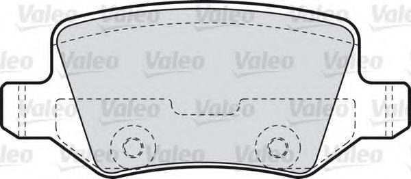 VALEO 598583 Комплект гальмівних колодок, дискове гальмо