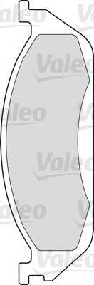 VALEO 23193 Комплект гальмівних колодок, дискове гальмо