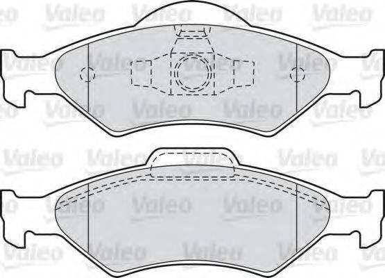 VALEO 598563 Комплект гальмівних колодок, дискове гальмо