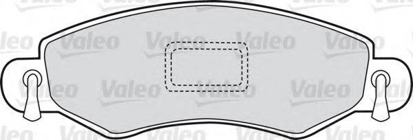 VALEO 598453 Комплект гальмівних колодок, дискове гальмо