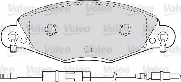 VALEO 598416 Комплект гальмівних колодок, дискове гальмо