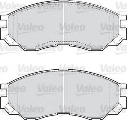 VALEO 598522 Комплект гальмівних колодок, дискове гальмо