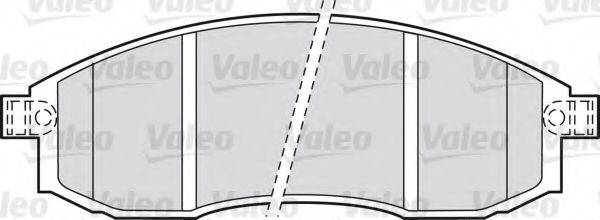 VALEO 23317 Комплект гальмівних колодок, дискове гальмо