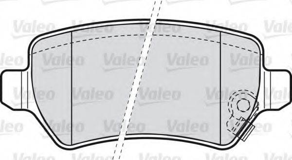 VALEO 301584 Комплект гальмівних колодок, дискове гальмо