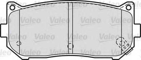 VALEO 598841 Комплект гальмівних колодок, дискове гальмо