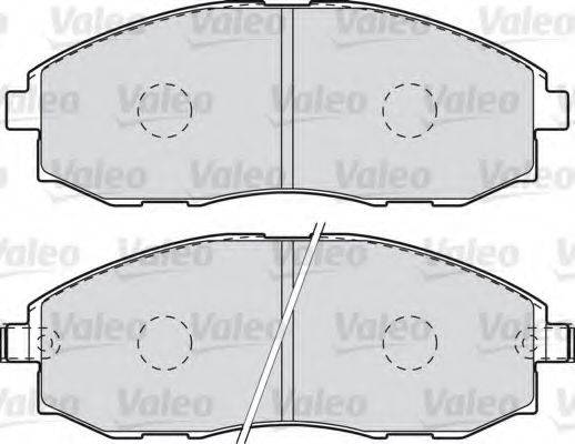 VALEO 598908 Комплект гальмівних колодок, дискове гальмо