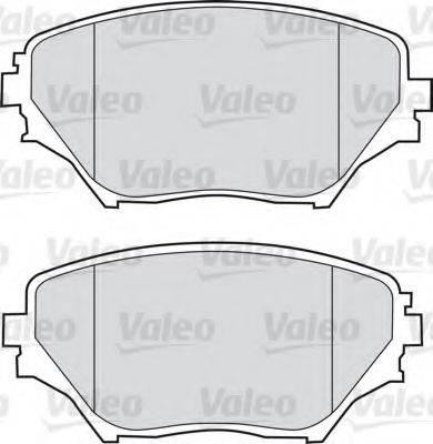 VALEO 598536 Комплект гальмівних колодок, дискове гальмо