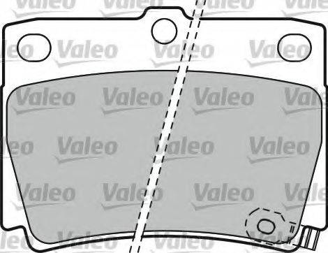 VALEO 598778 Комплект гальмівних колодок, дискове гальмо