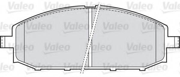 VALEO 598524 Комплект гальмівних колодок, дискове гальмо