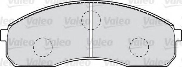 VALEO 598821 Комплект гальмівних колодок, дискове гальмо