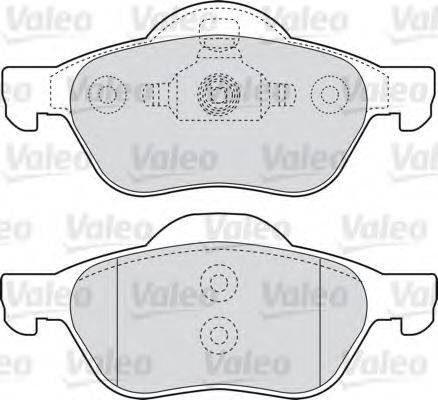 VALEO 301566 Комплект гальмівних колодок, дискове гальмо