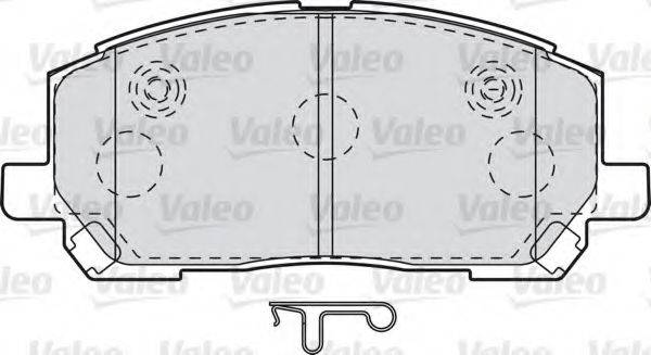 VALEO 598944 Комплект гальмівних колодок, дискове гальмо