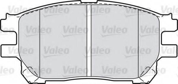 VALEO 598710 Комплект гальмівних колодок, дискове гальмо