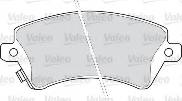 VALEO 598679 Комплект гальмівних колодок, дискове гальмо
