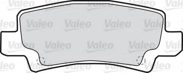 VALEO 598680 Комплект гальмівних колодок, дискове гальмо