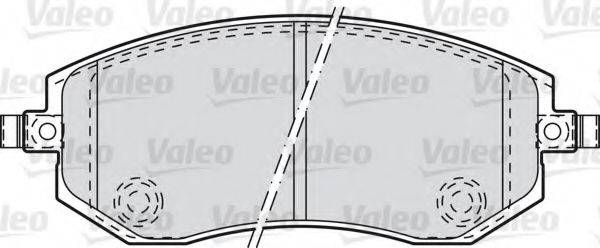VALEO 301853 Комплект гальмівних колодок, дискове гальмо