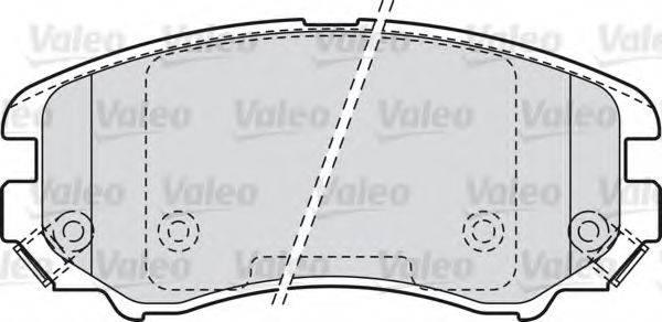 VALEO 301744 Комплект гальмівних колодок, дискове гальмо