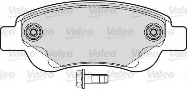 VALEO 598718 Комплект гальмівних колодок, дискове гальмо