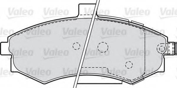 VALEO 598781 Комплект гальмівних колодок, дискове гальмо