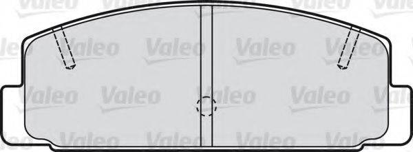VALEO 598780 Комплект гальмівних колодок, дискове гальмо