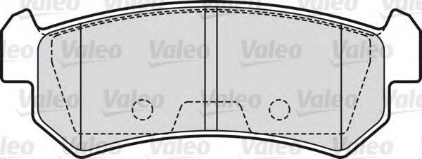 VALEO 598874 Комплект гальмівних колодок, дискове гальмо