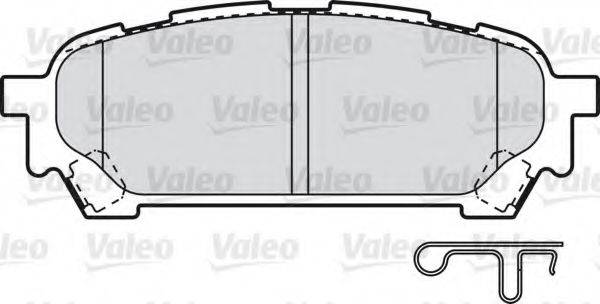 VALEO 598875 Комплект гальмівних колодок, дискове гальмо