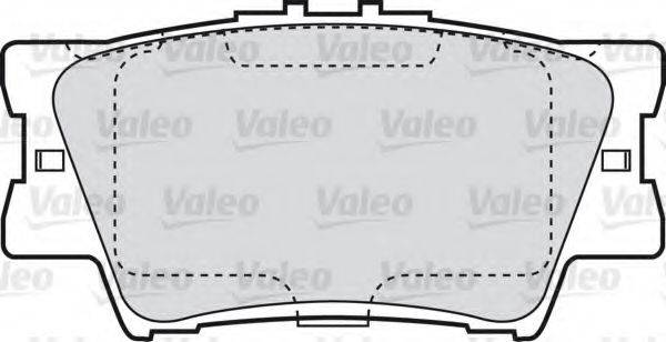 VALEO 598819 Комплект гальмівних колодок, дискове гальмо
